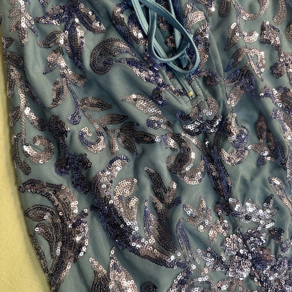 Windsor Strapless Navy Sequin Dress - Picture 13 of 14